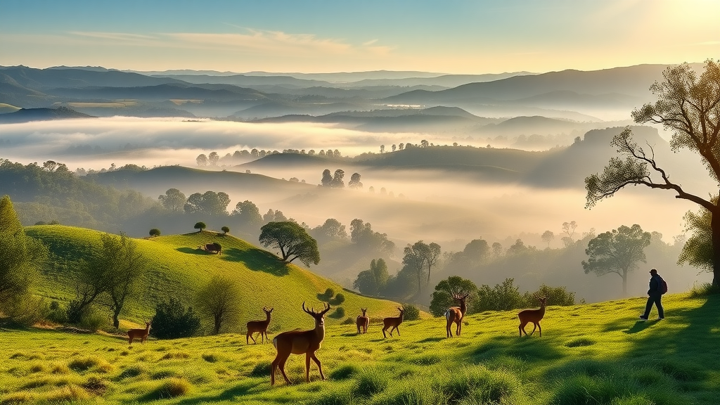 majestic natural landscape Irvine Ranch open space initiatives Donald Bren Orange County deer hikers preserves