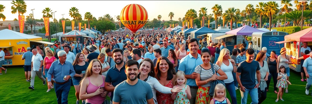 Families enjoy Irvine Great Park events with food, music, and outdoor fun.