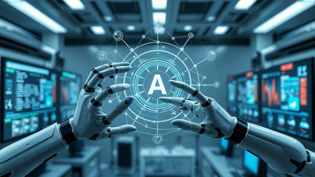 conceptual diagram showing how algorithms, datasets, models, and other components work together in artificial intelligence (AI) technology