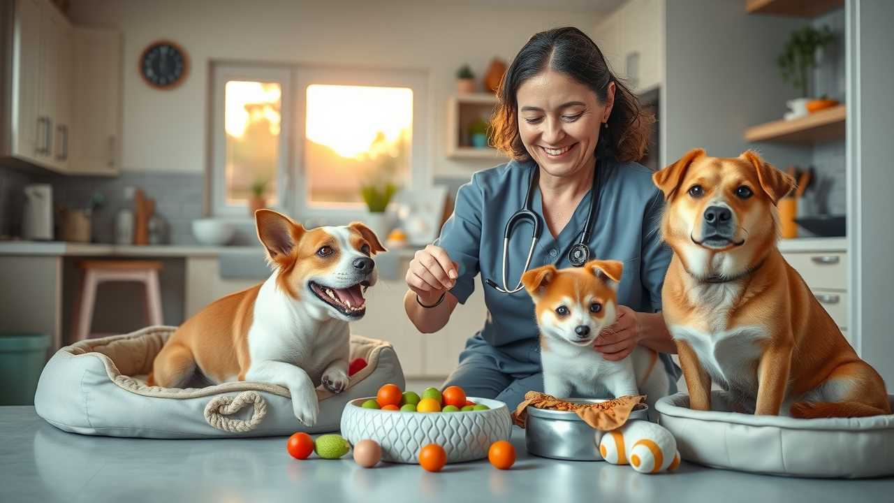 Personalized pet sitting for multiple pets at home, happy and secure animals